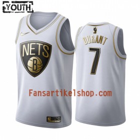 NBA Brooklyn Nets Trikot Kevin Durant 7 Nike 2019-2020 Weiß Golden Edition Swingman - Kinder